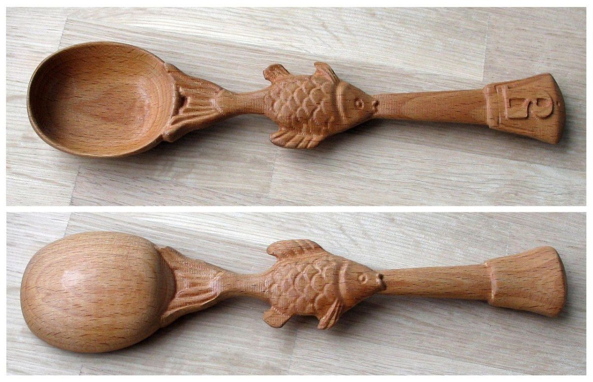 Деревянная ложка межеумок