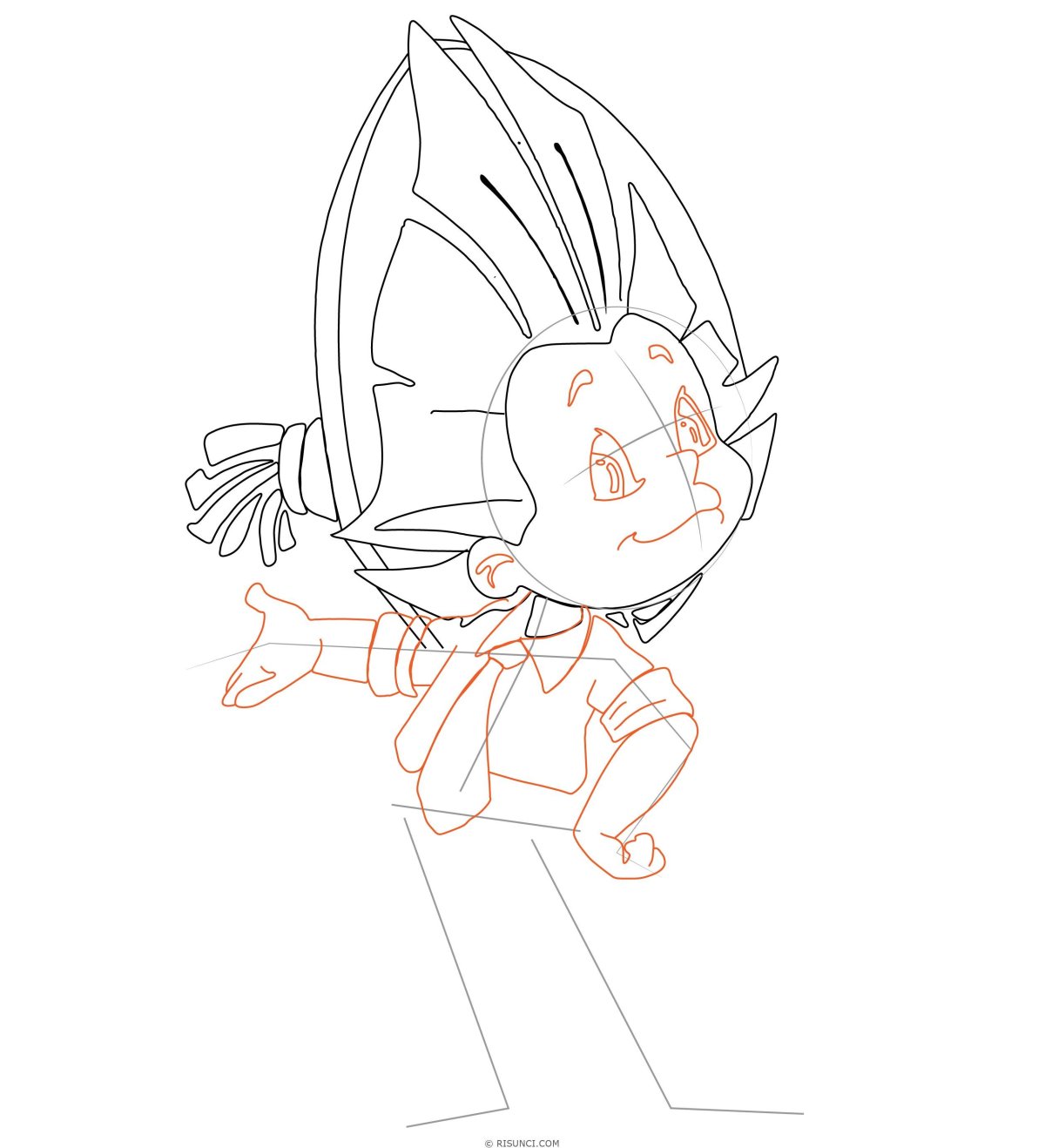 Незнайка раскраска для детей