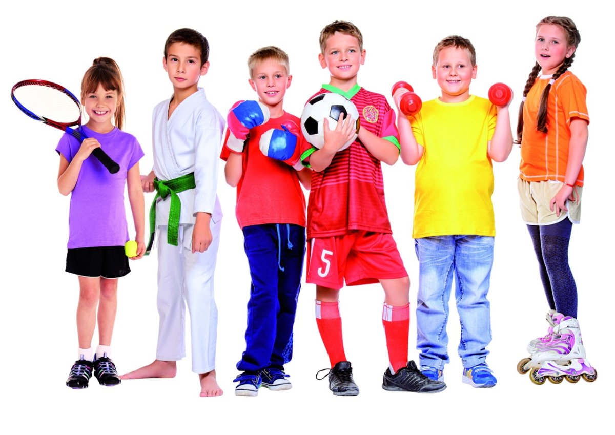 Спортивные дети мультяшные