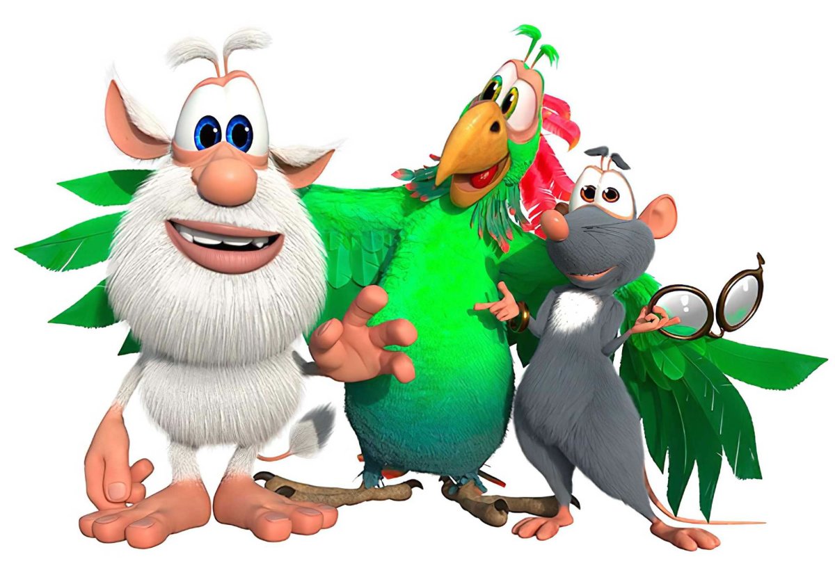 Герои мультика Буба