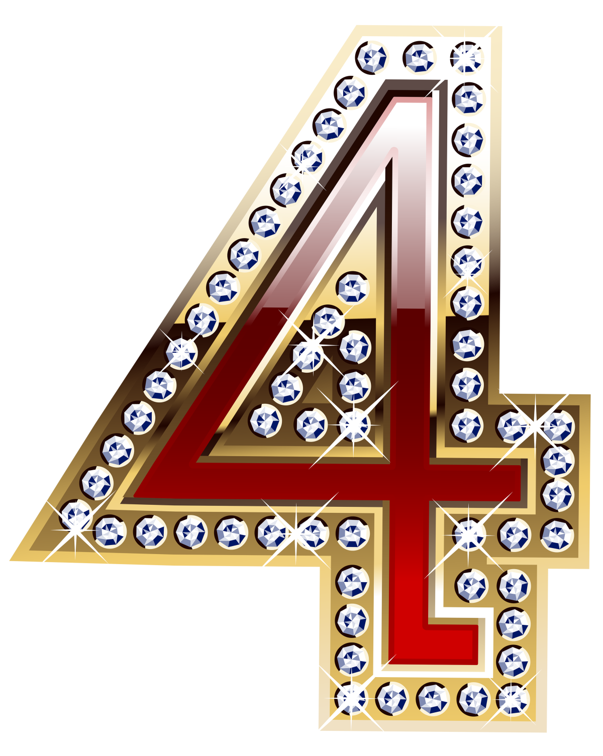 Красивая цифра 4