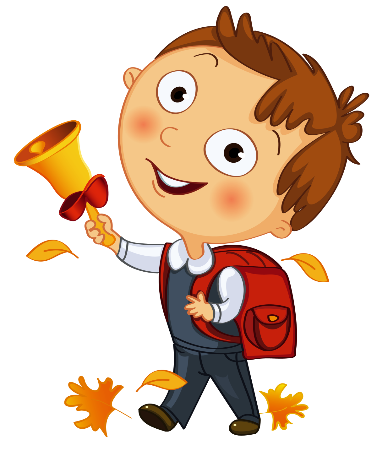 Школьник мультяшный