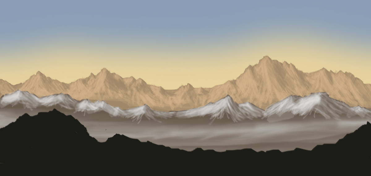 Горы бесшовный фон