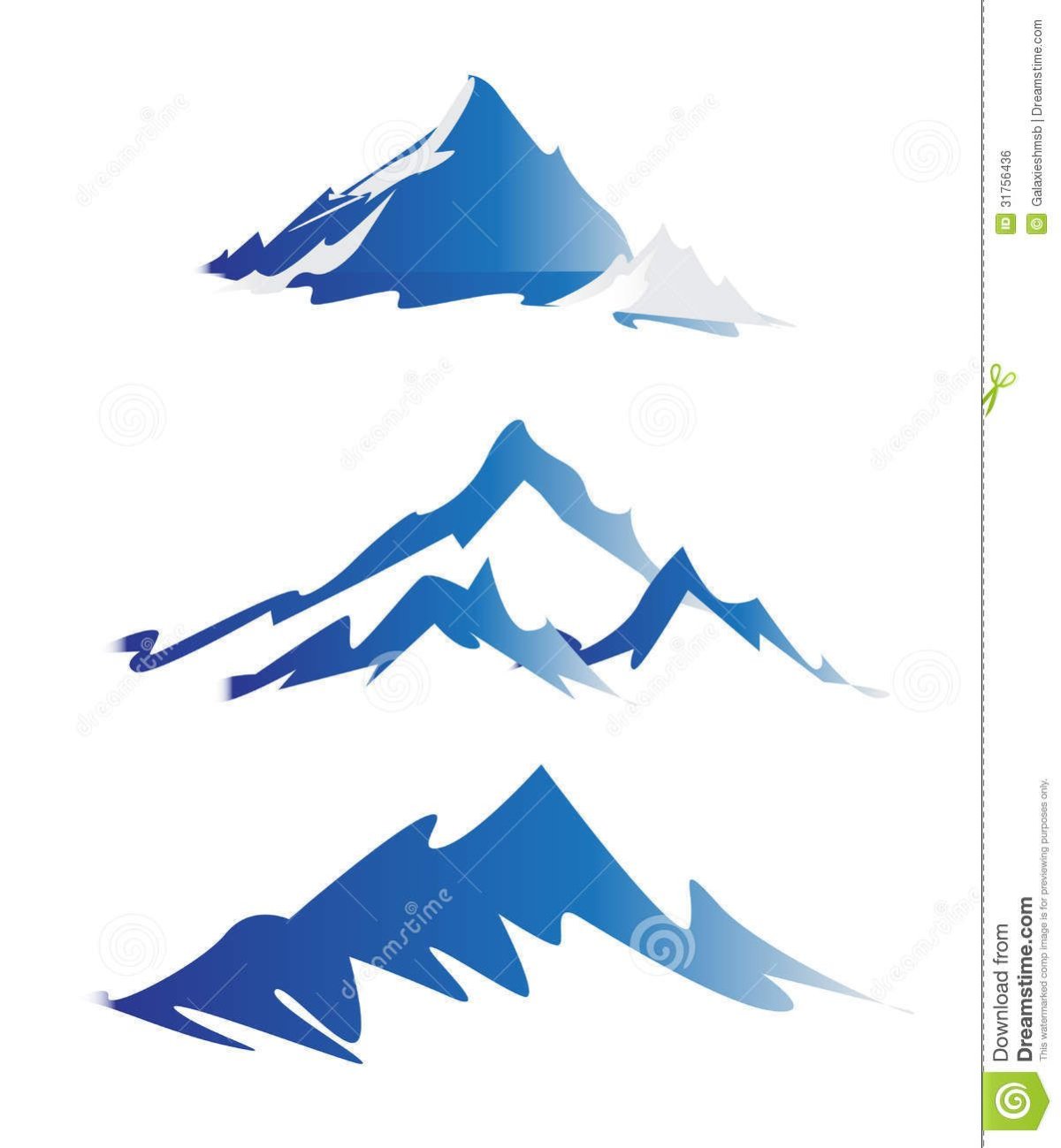 Дагестанские горы вектор