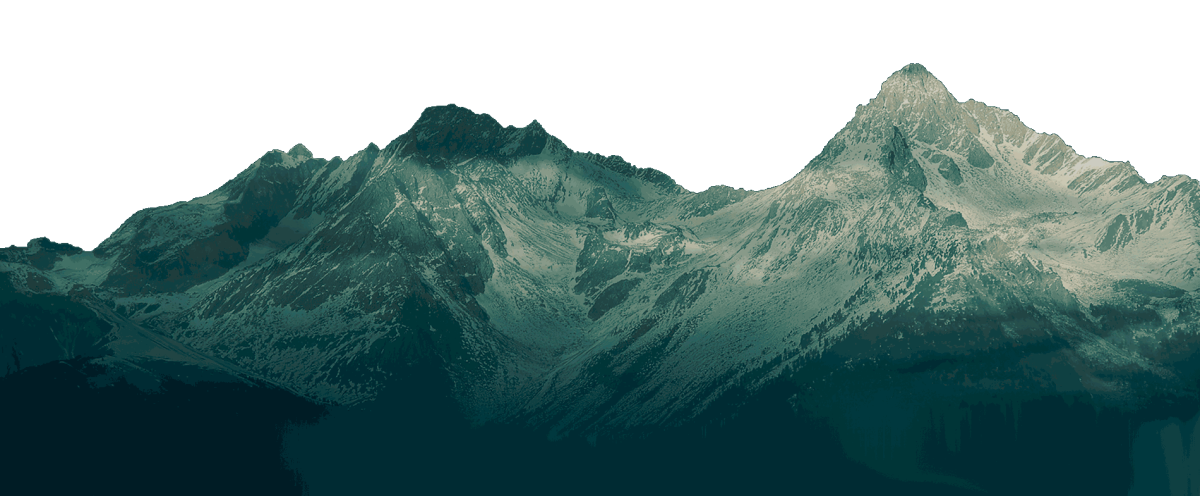 Горы на прозрачном фоне