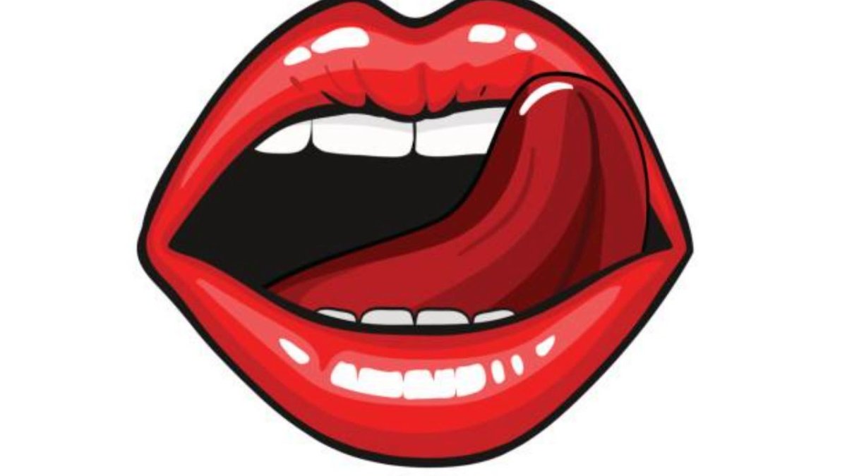 Губы поп арт на белом фоне