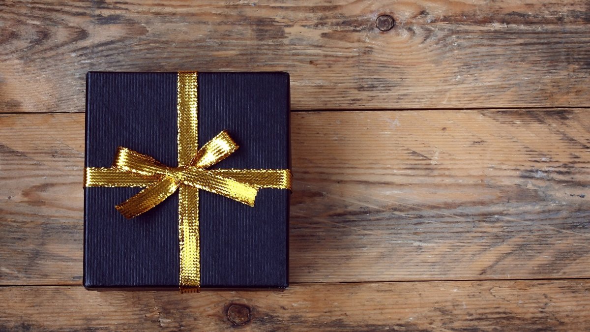 Подарочная коробка вид сверху