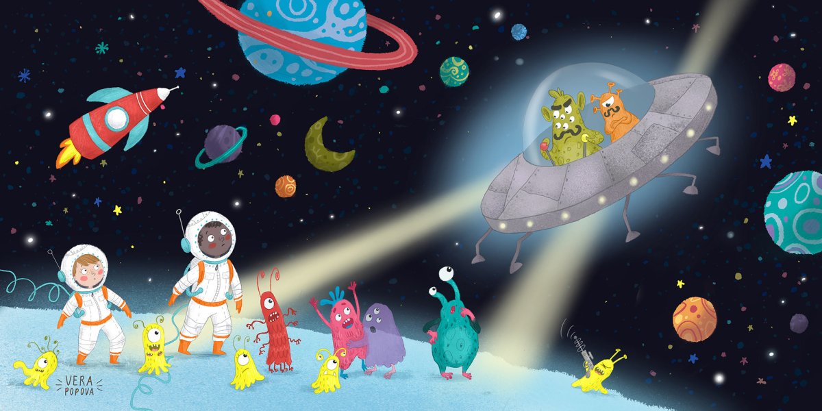 Наклейки на тему космос