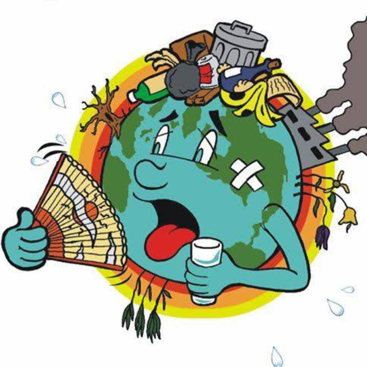 Человек выбрасывает мусор мимо мусорки