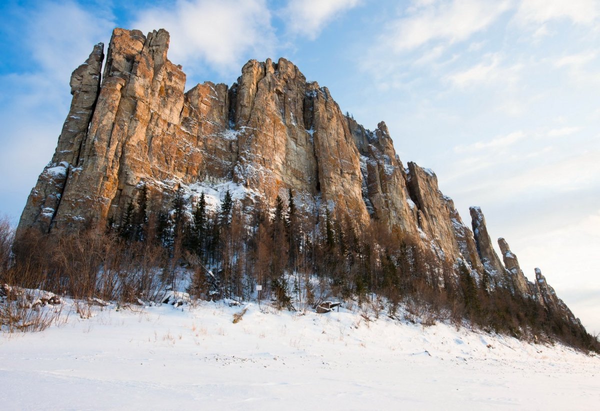 Река синяя Синские столбы