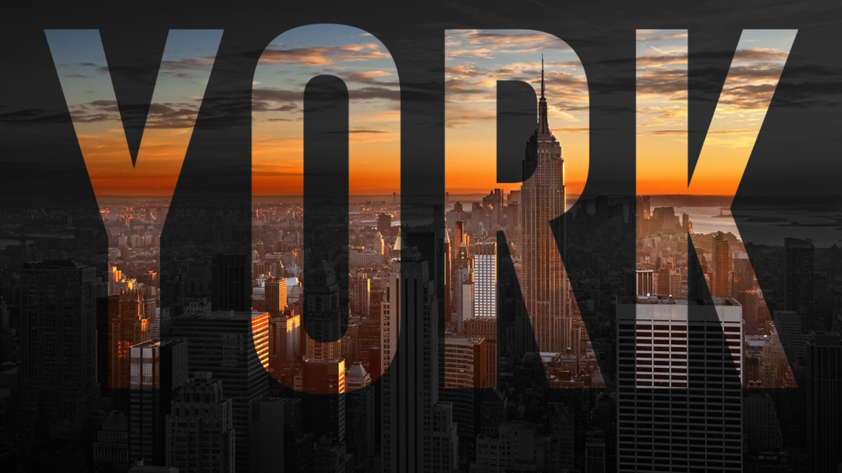 Постер город