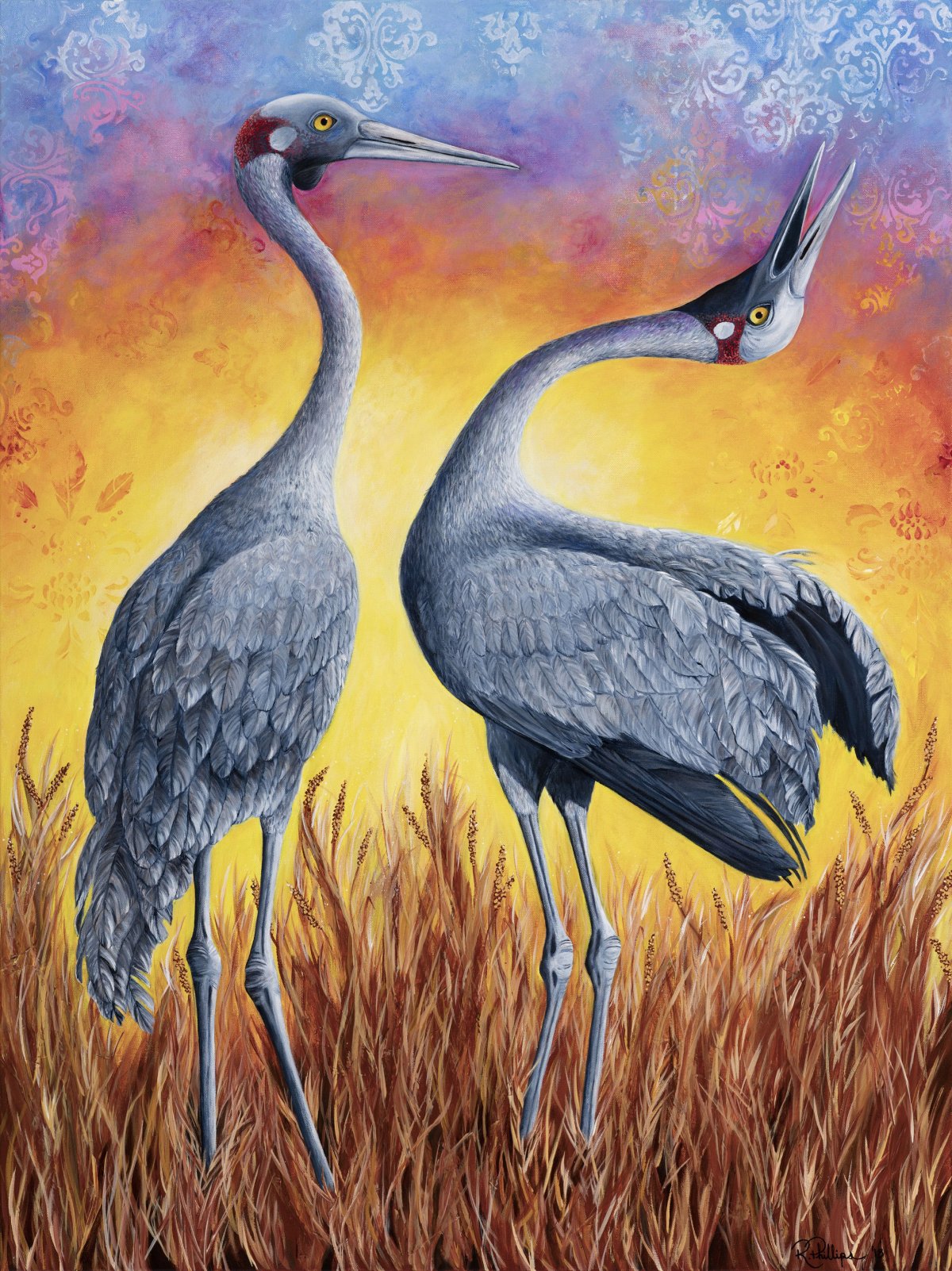 Журавль арт