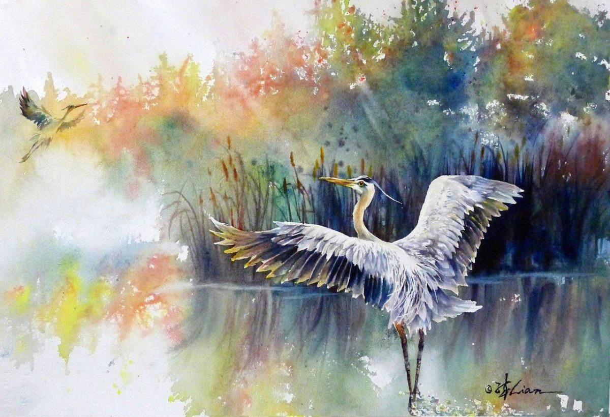 Художник Lian quan Zhen картины