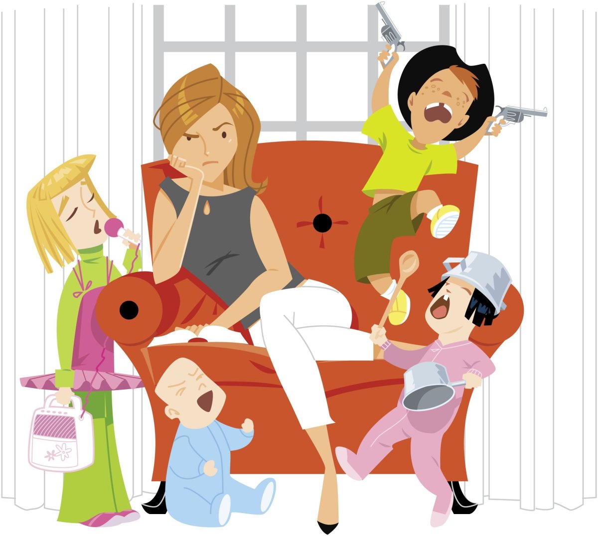 Наклейка девочка