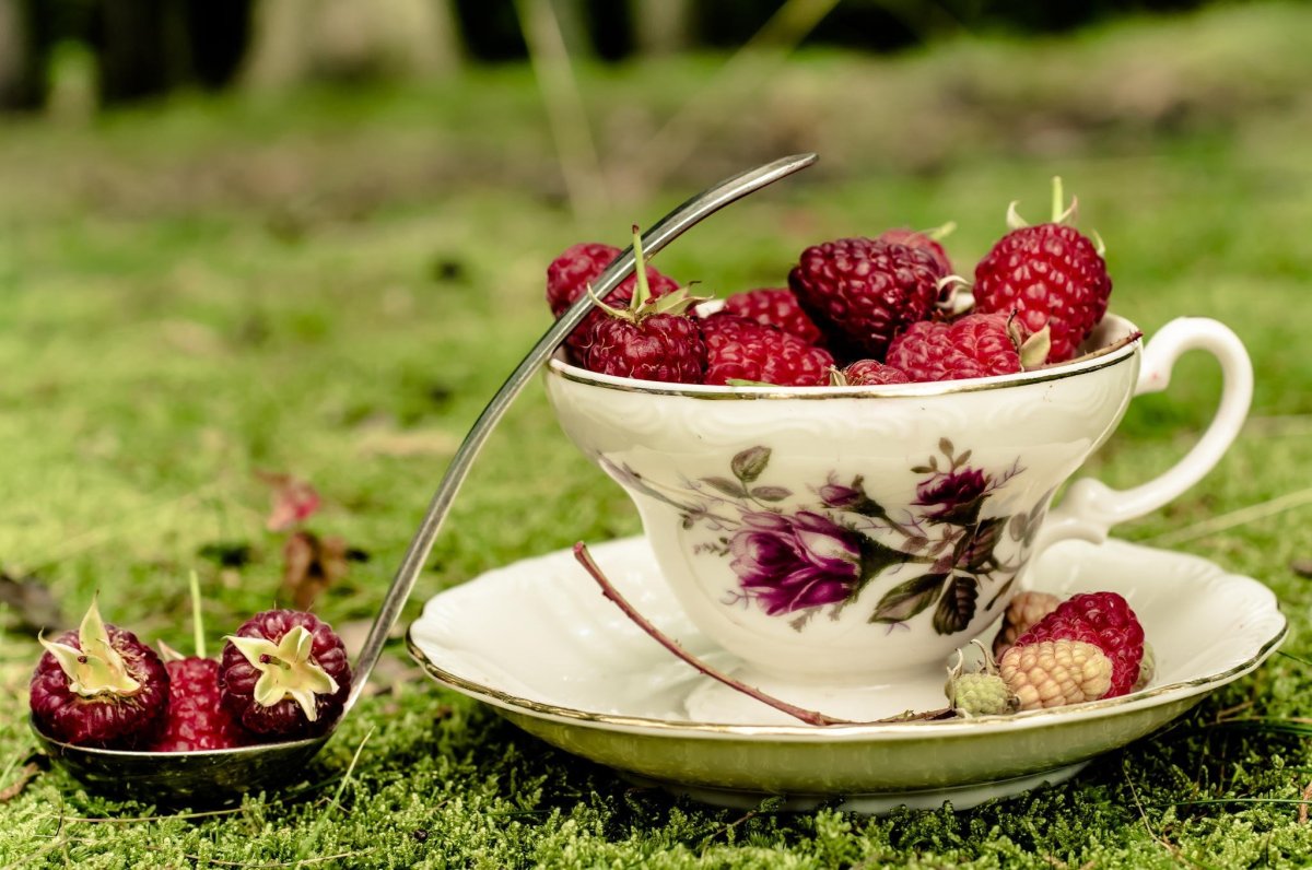 Чаепитие с ягодами