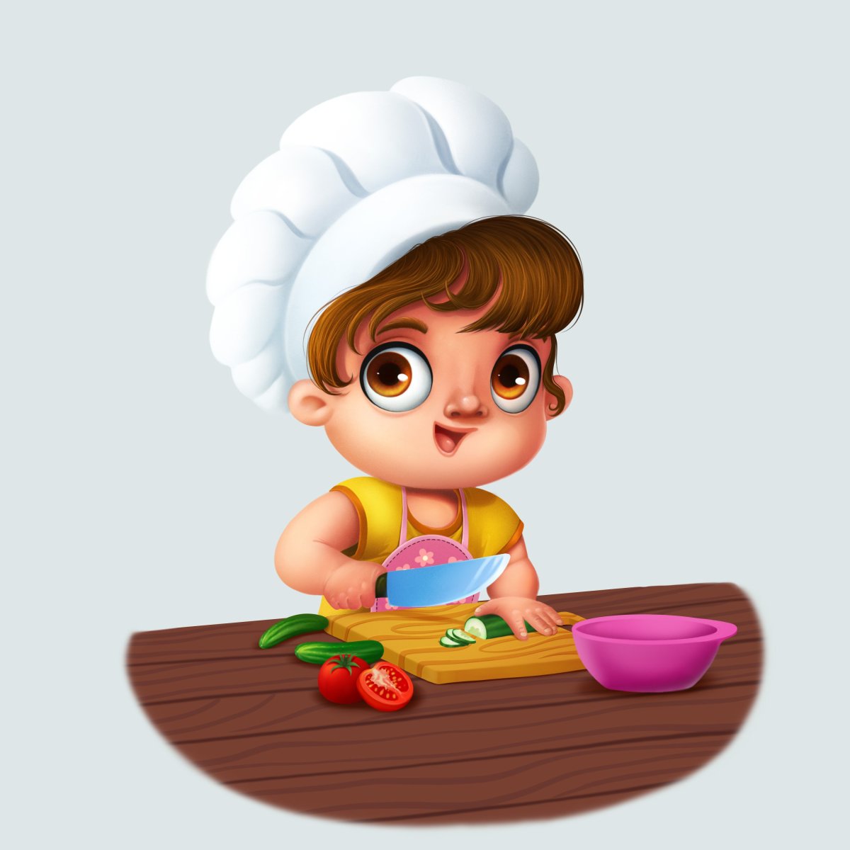 Наклейки поварята