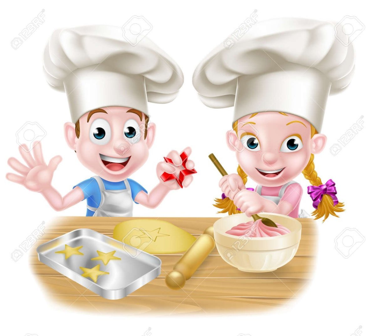 Фон повар и поварята детский сад