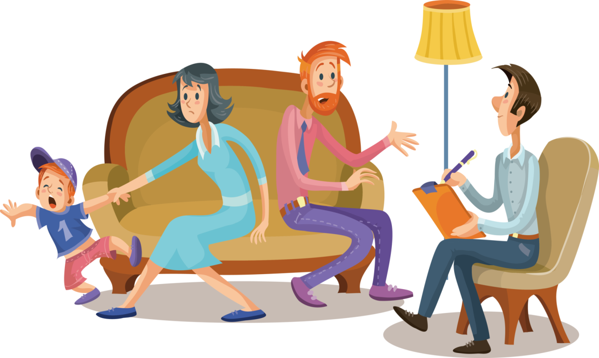 Психолог с родителями