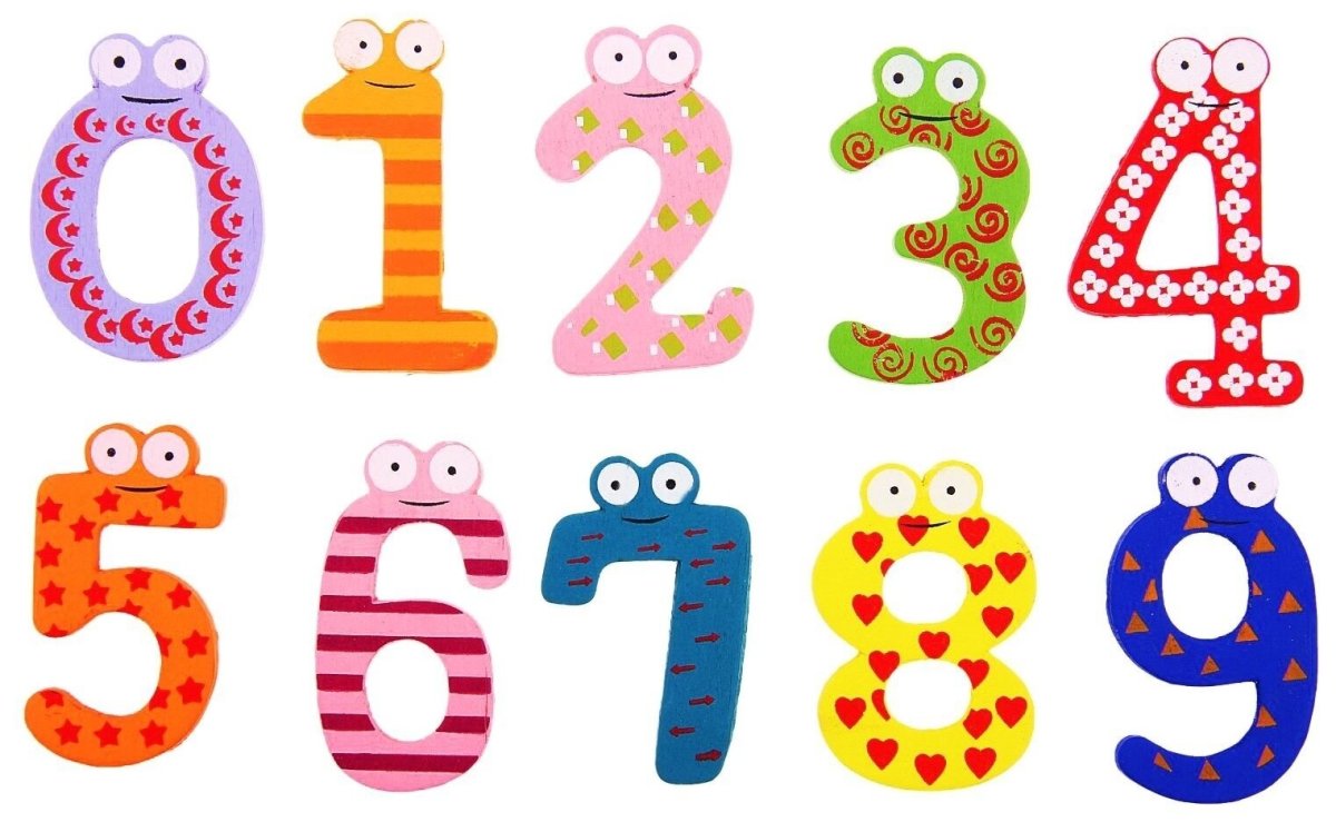 Разноцветные цифры