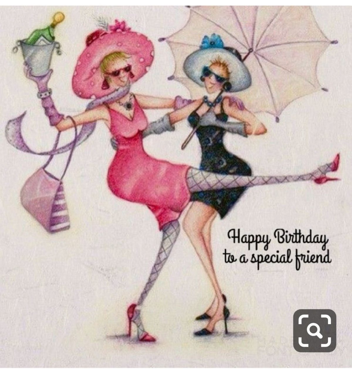 Стильные открытки с днём рождения подруге