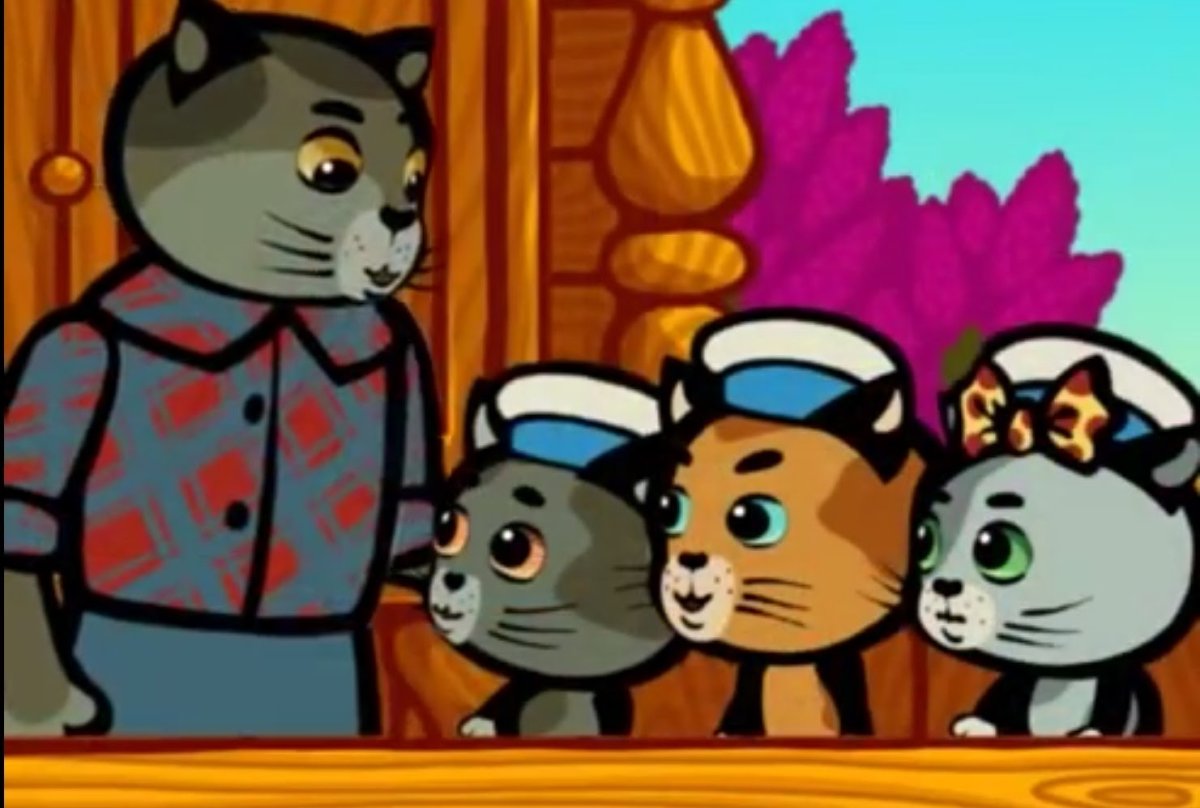 Три котенка милые