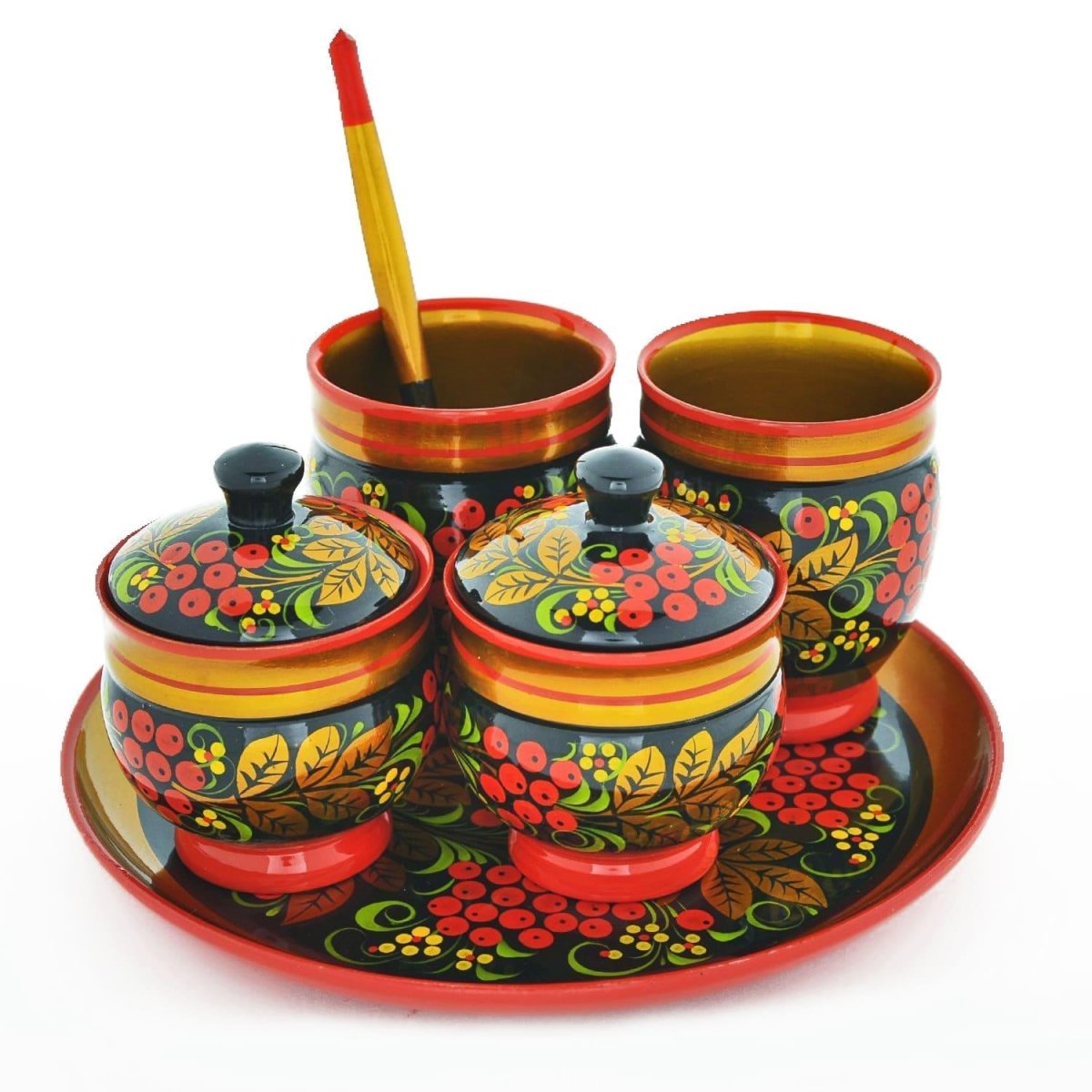 Набор «Земляничка» Хохлома