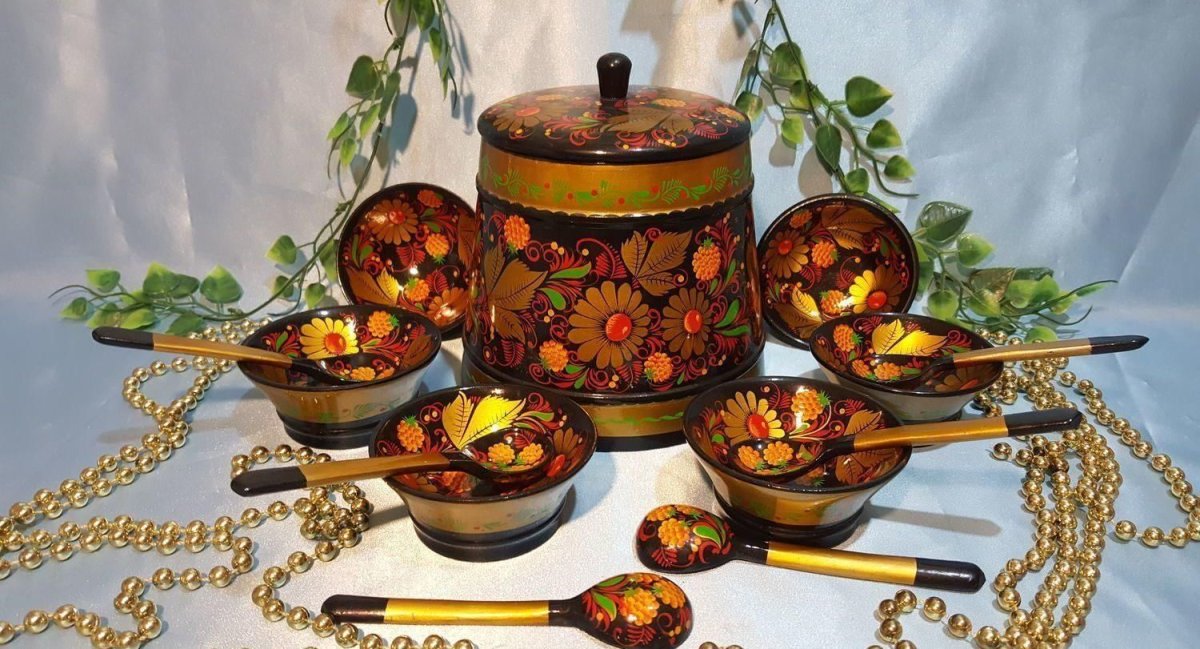 Народные промыслы России Хохломская роспись