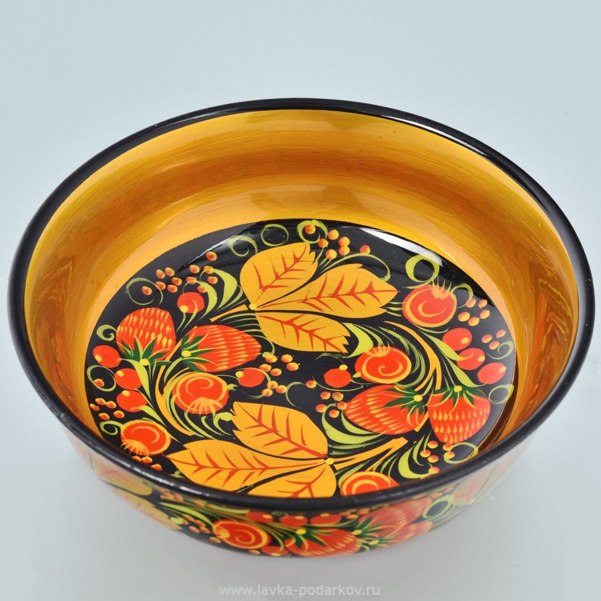 Миска золотой хохломы