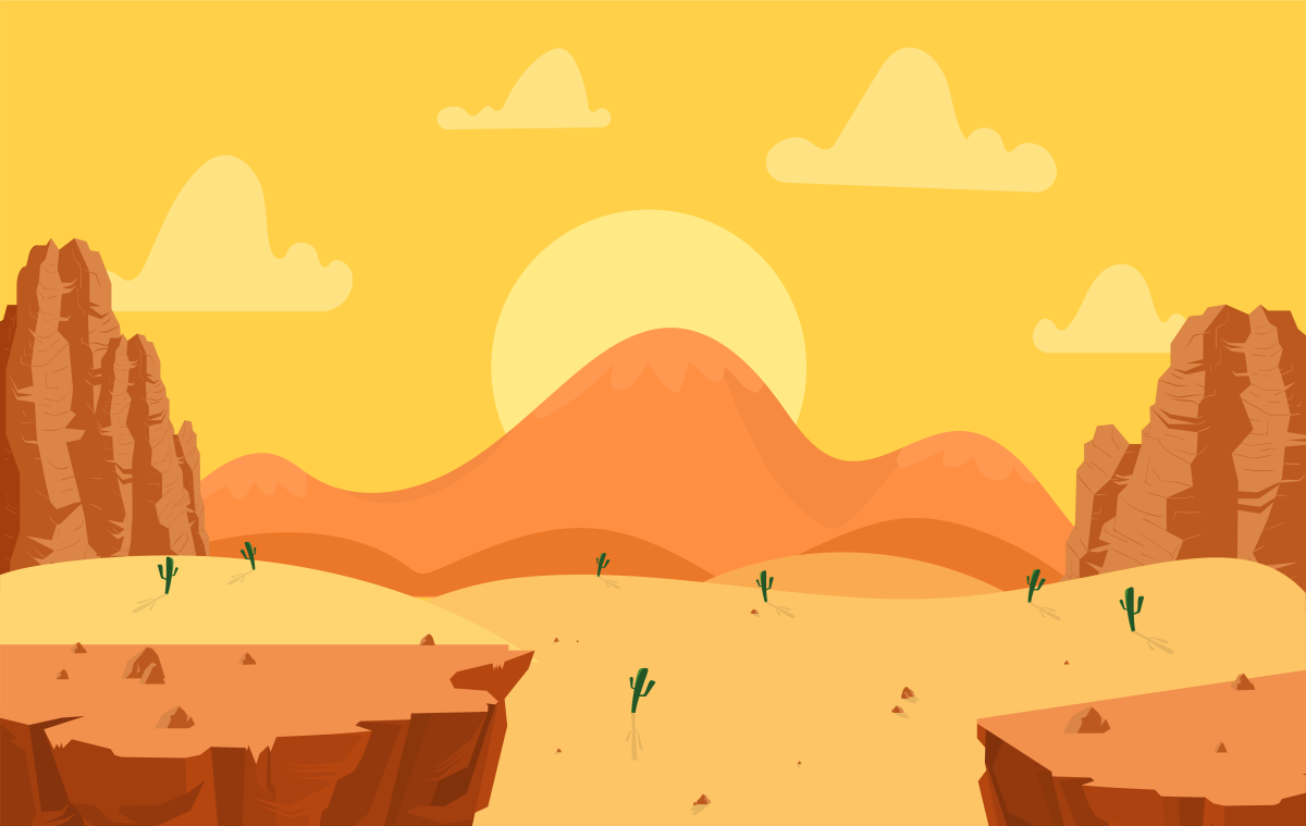 Пустыня Векторная Графика