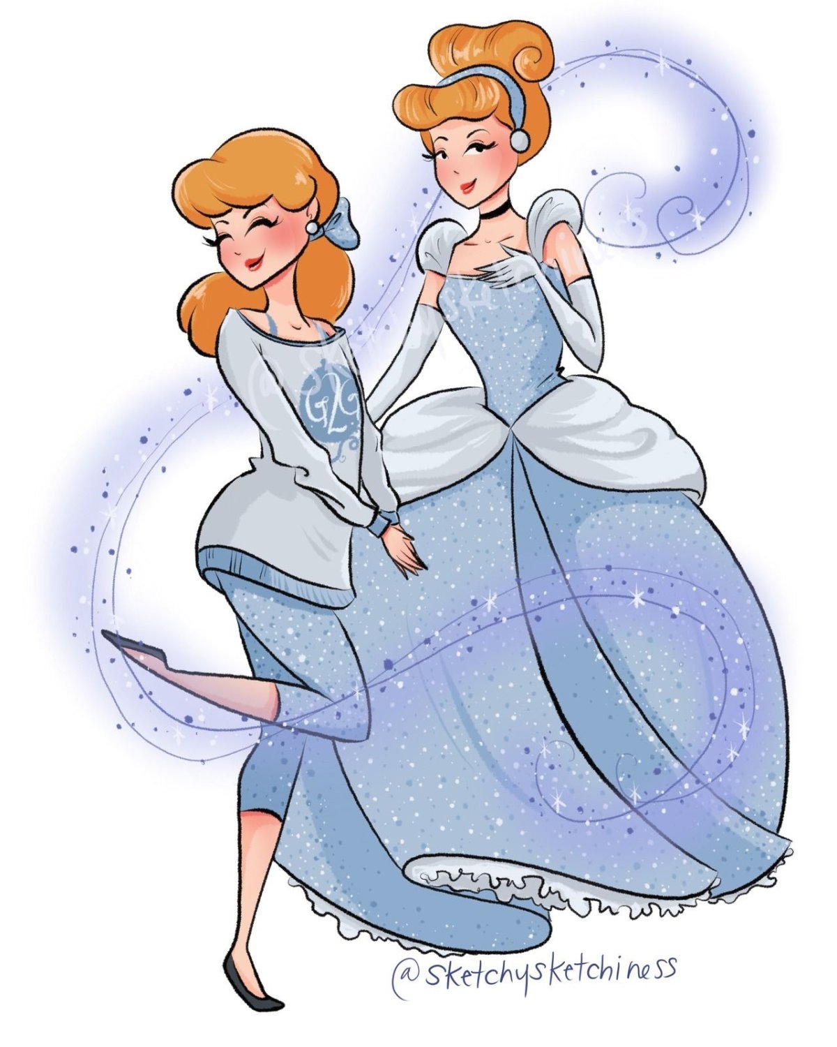 Ш. перо «Золушка». Рисунок