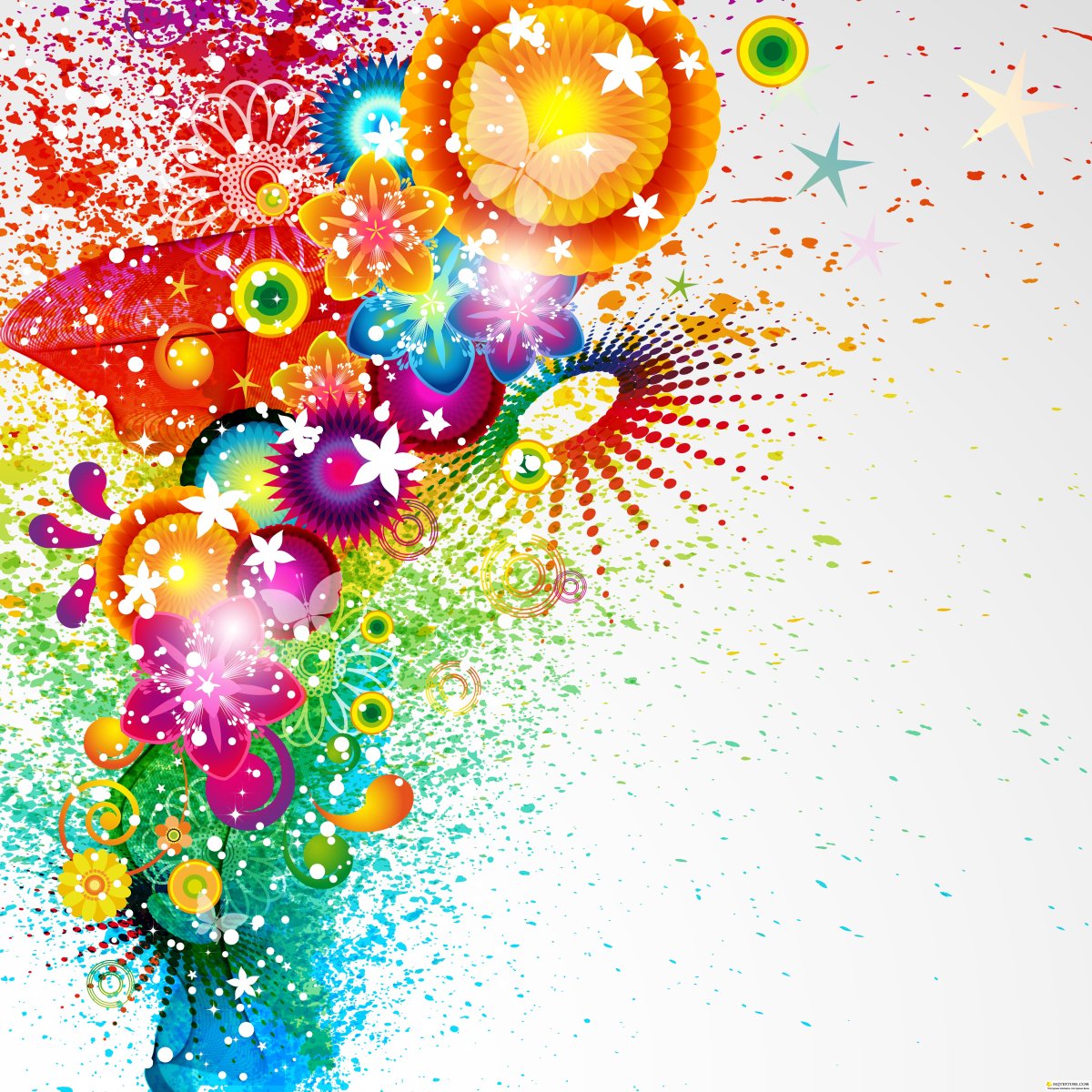 Фон яркий красочный