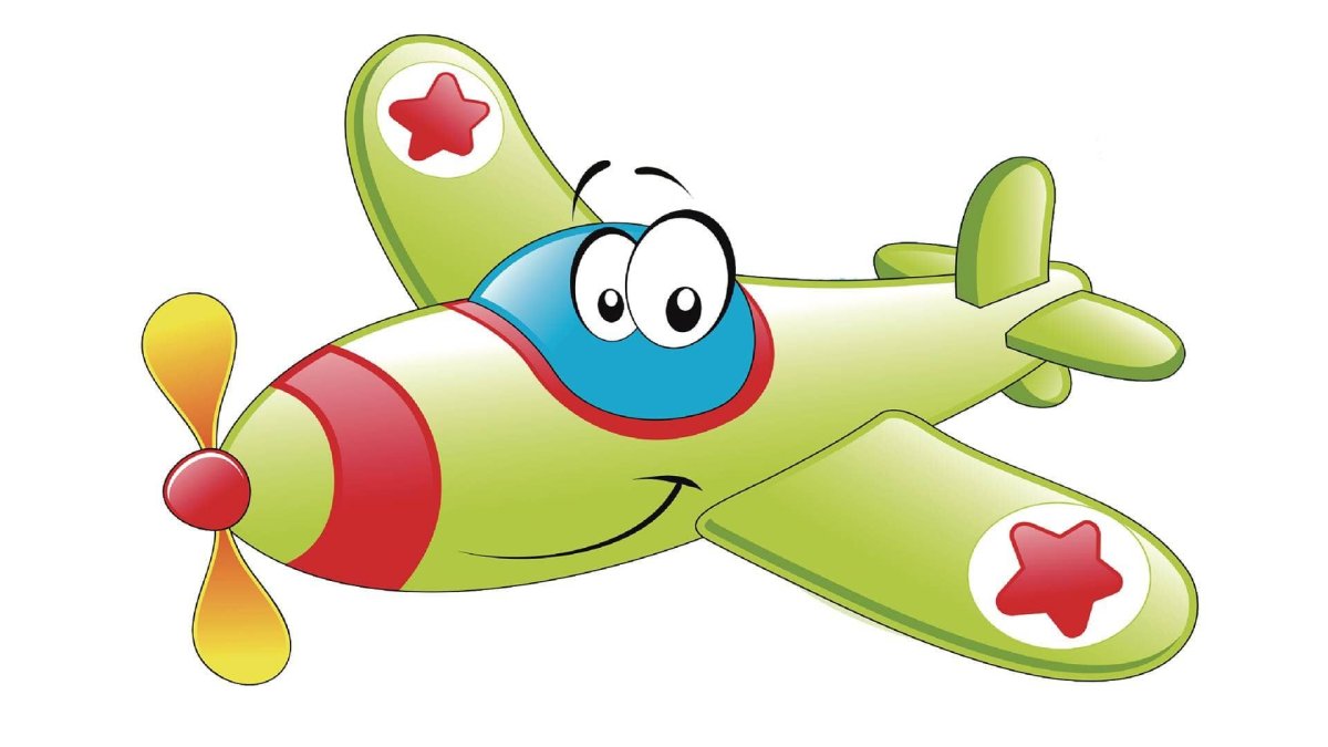 Самолет с глазками