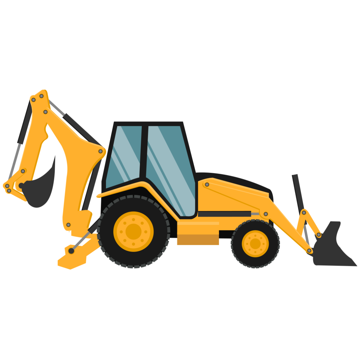 Экскаватор погрузчик значок