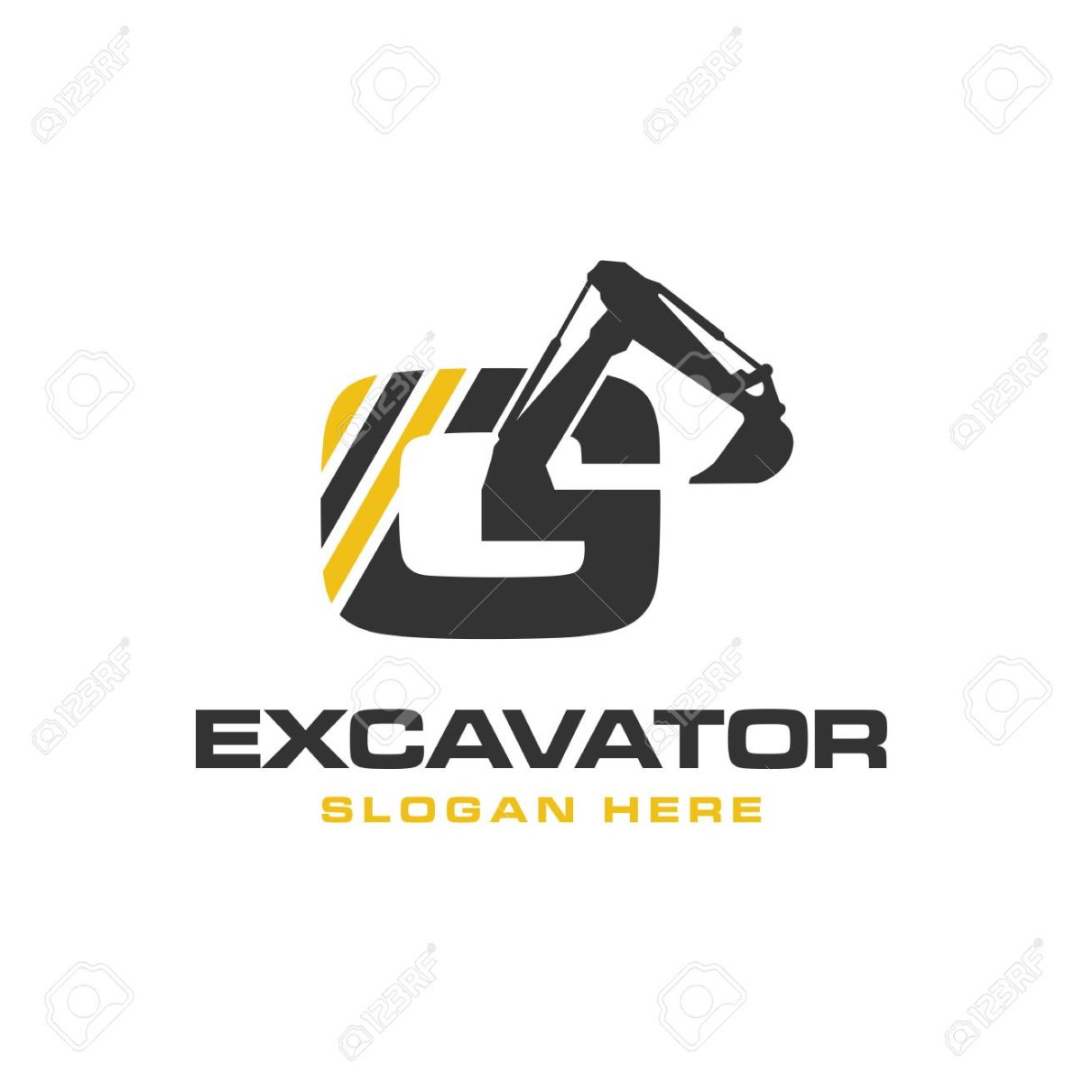 Excavator logo free