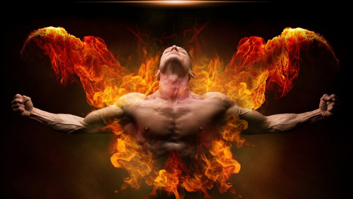 Бегущий Огненный человек