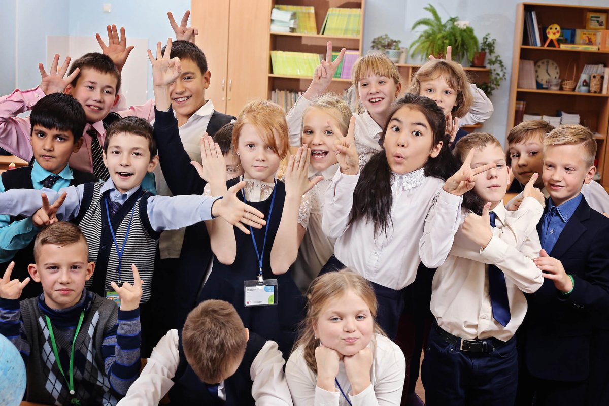 Школьная фотосессия в классе