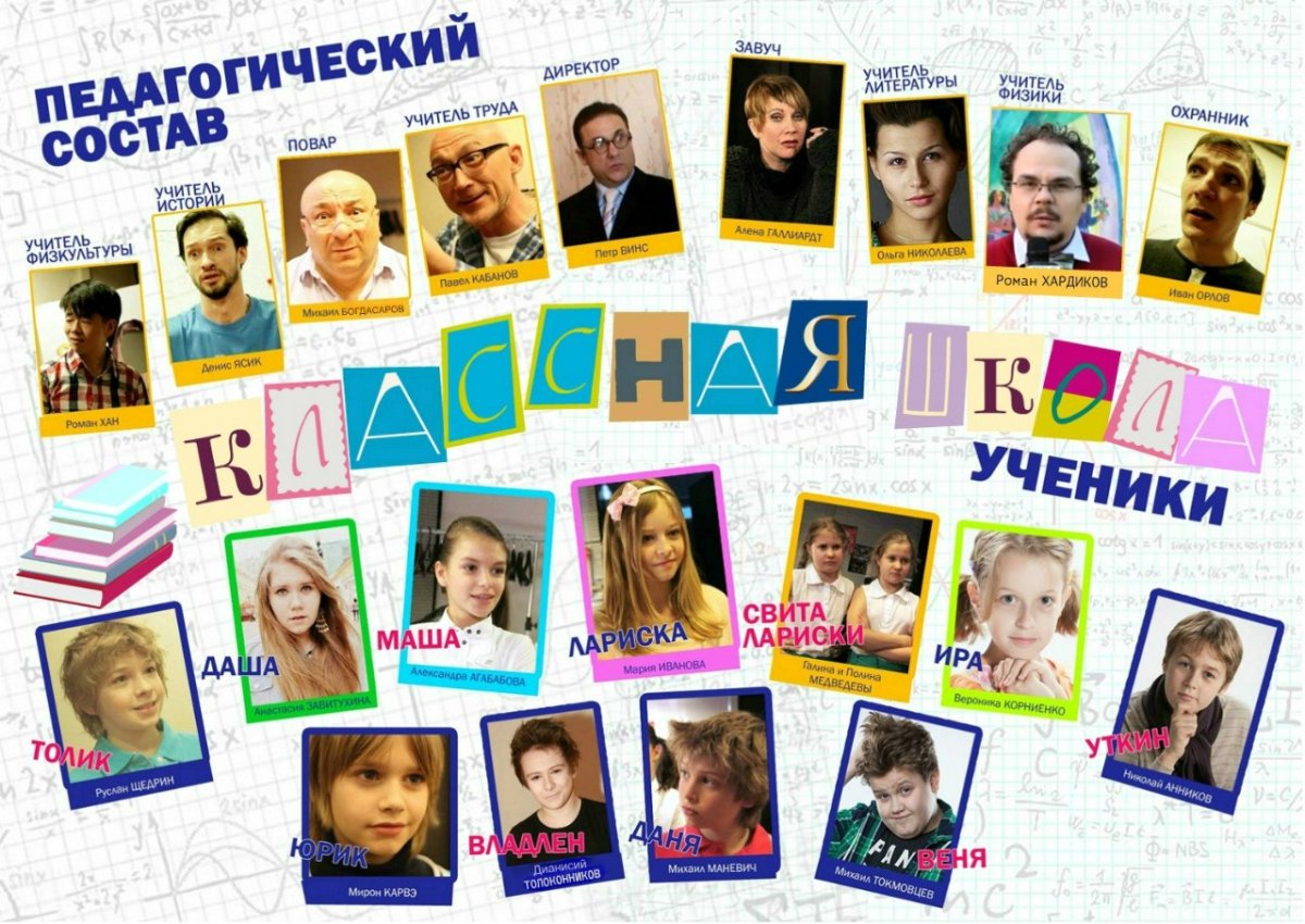 Герои сериала классная школа