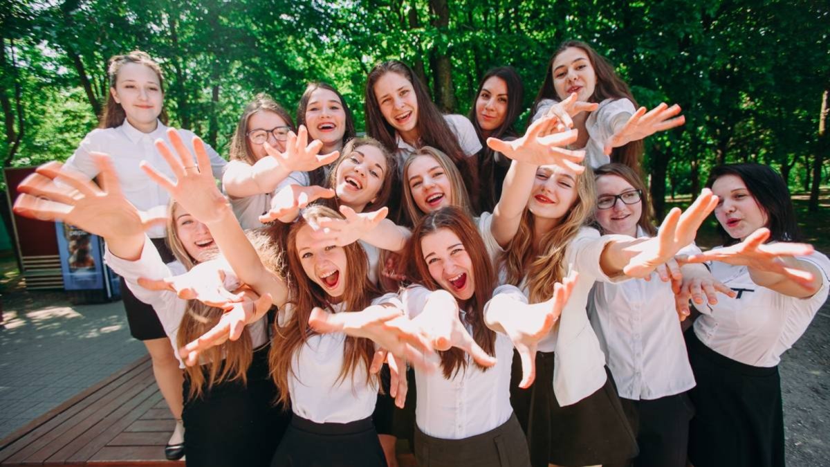 Фотосессия выпускников школы