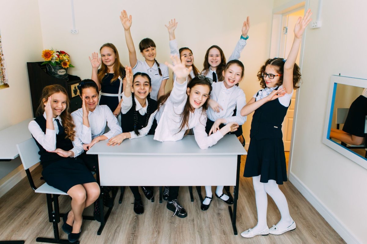 Школьная фотосессия в классе