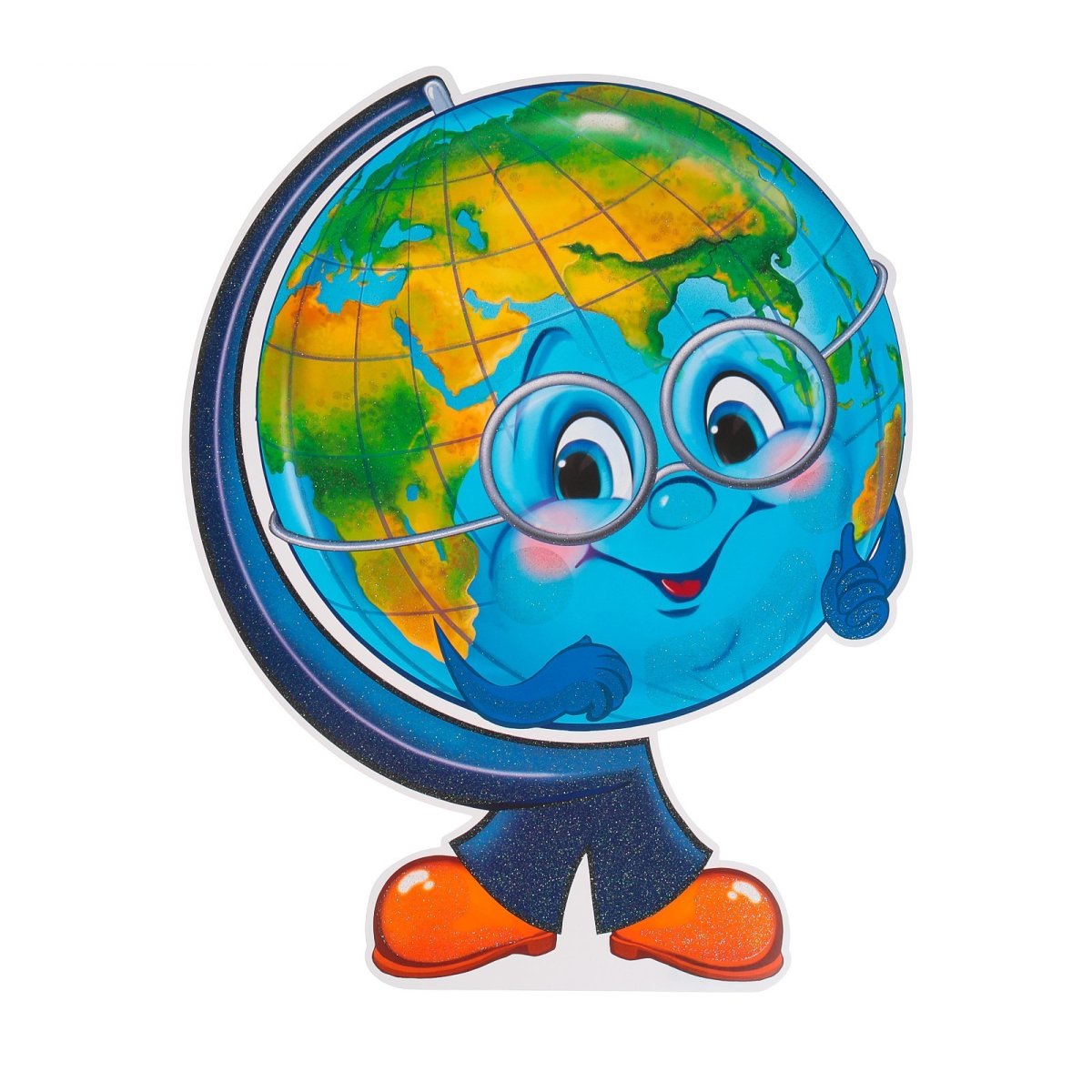 Плакат вырубной а3 "Глобус летний"