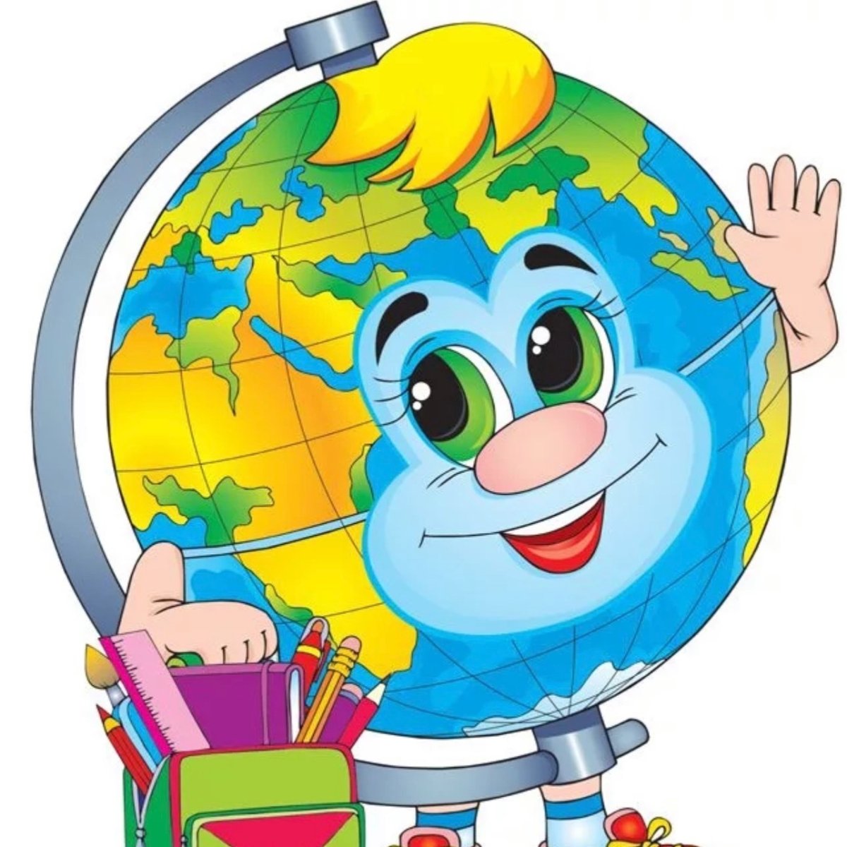 Глобус рисунок для детей