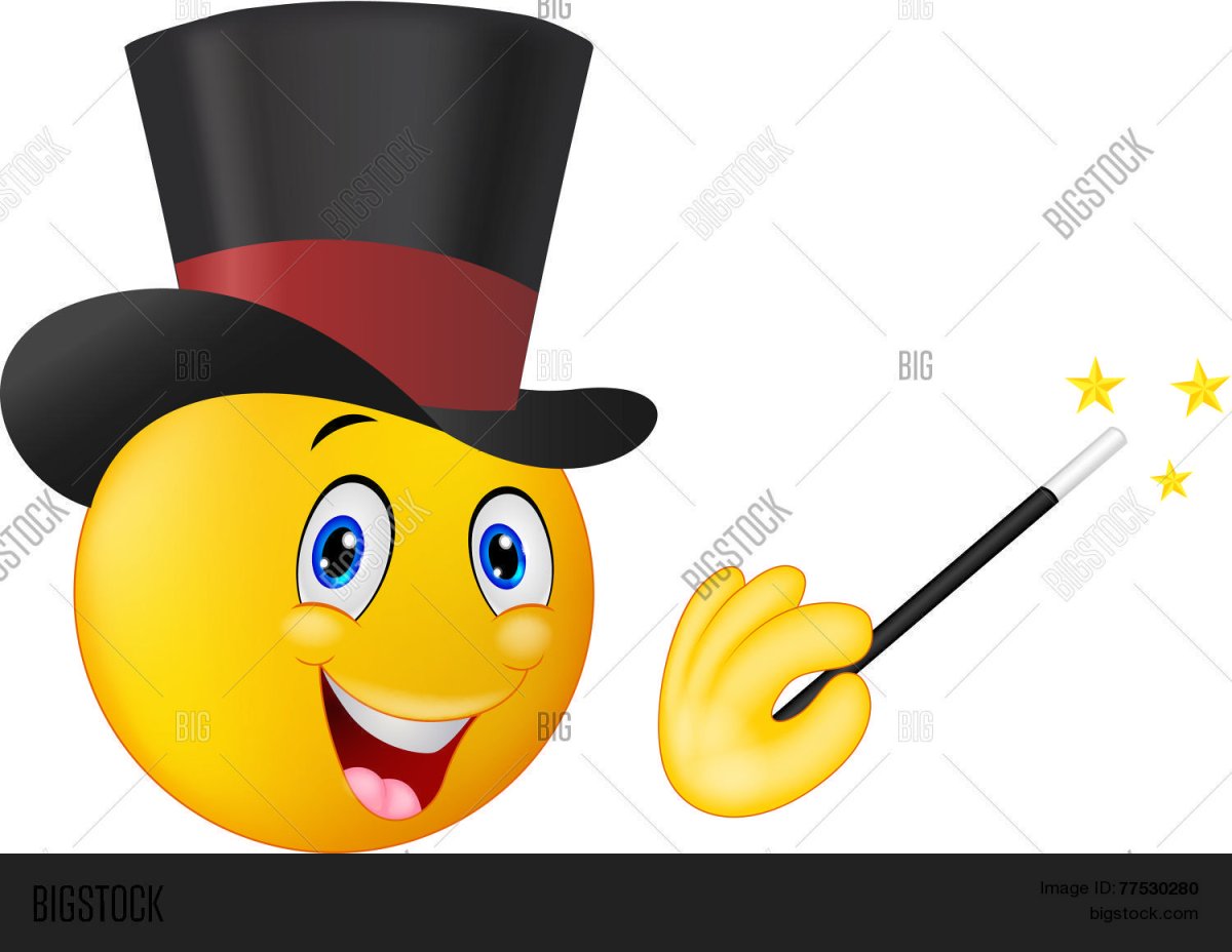 Смайлик фокусник