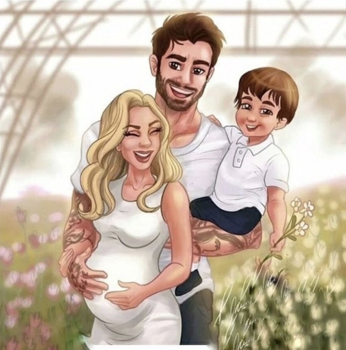 Семья мультяшная