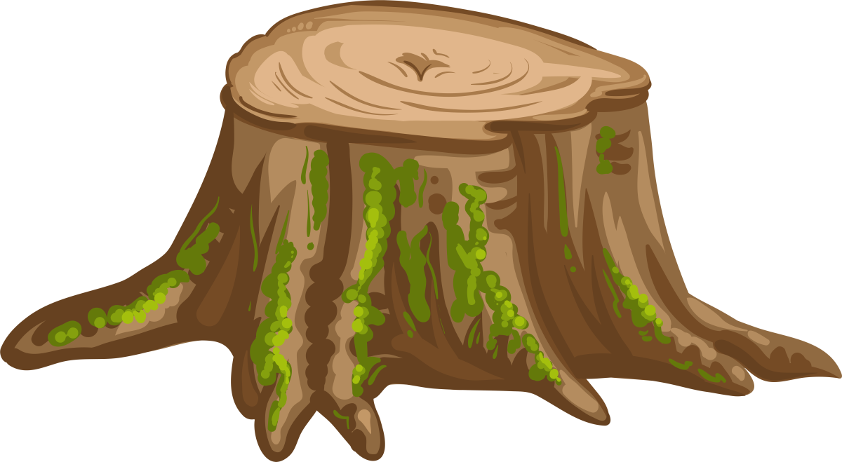 Пенек без фона