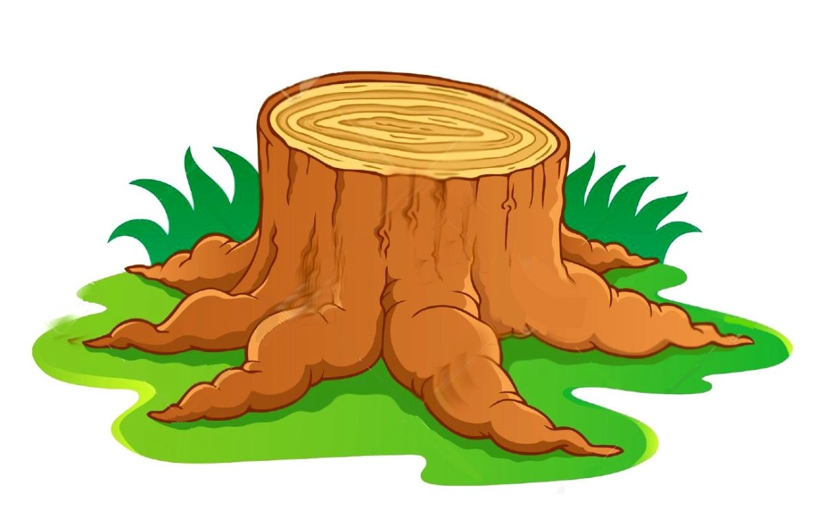 Пенек из бетона