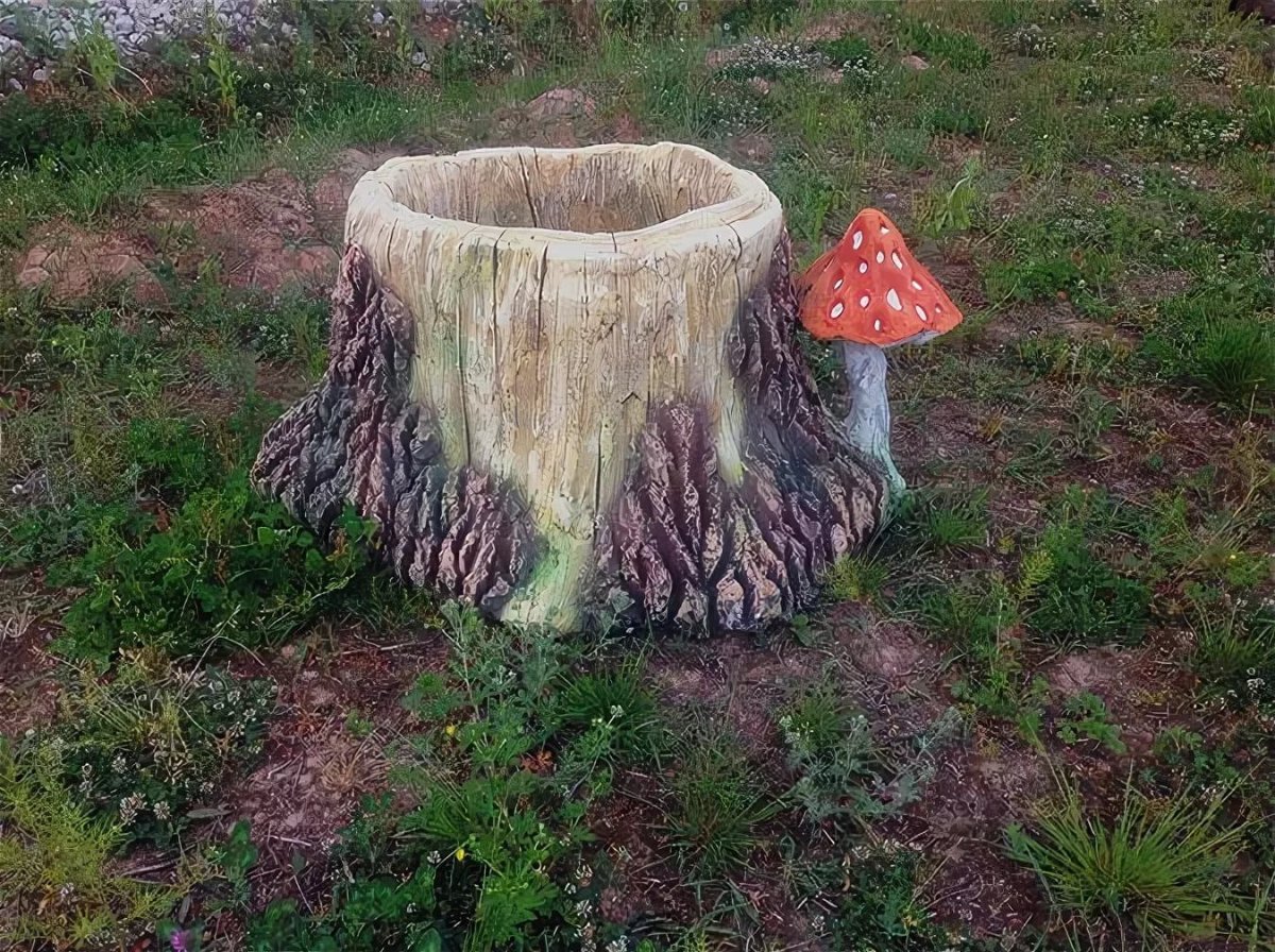 Пень силуэт