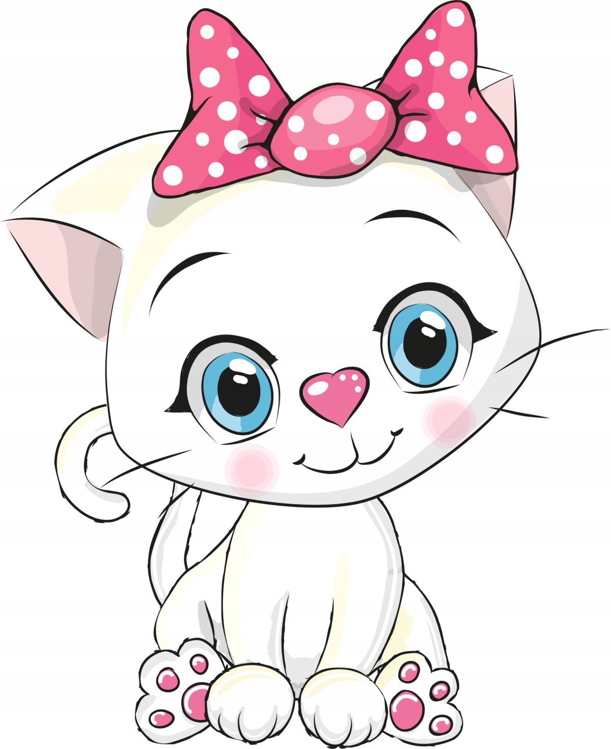 Милый котенок вектор