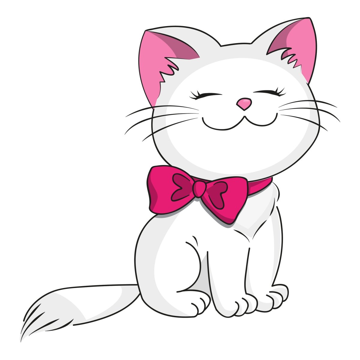 Трехцветный котенок на белом фоне