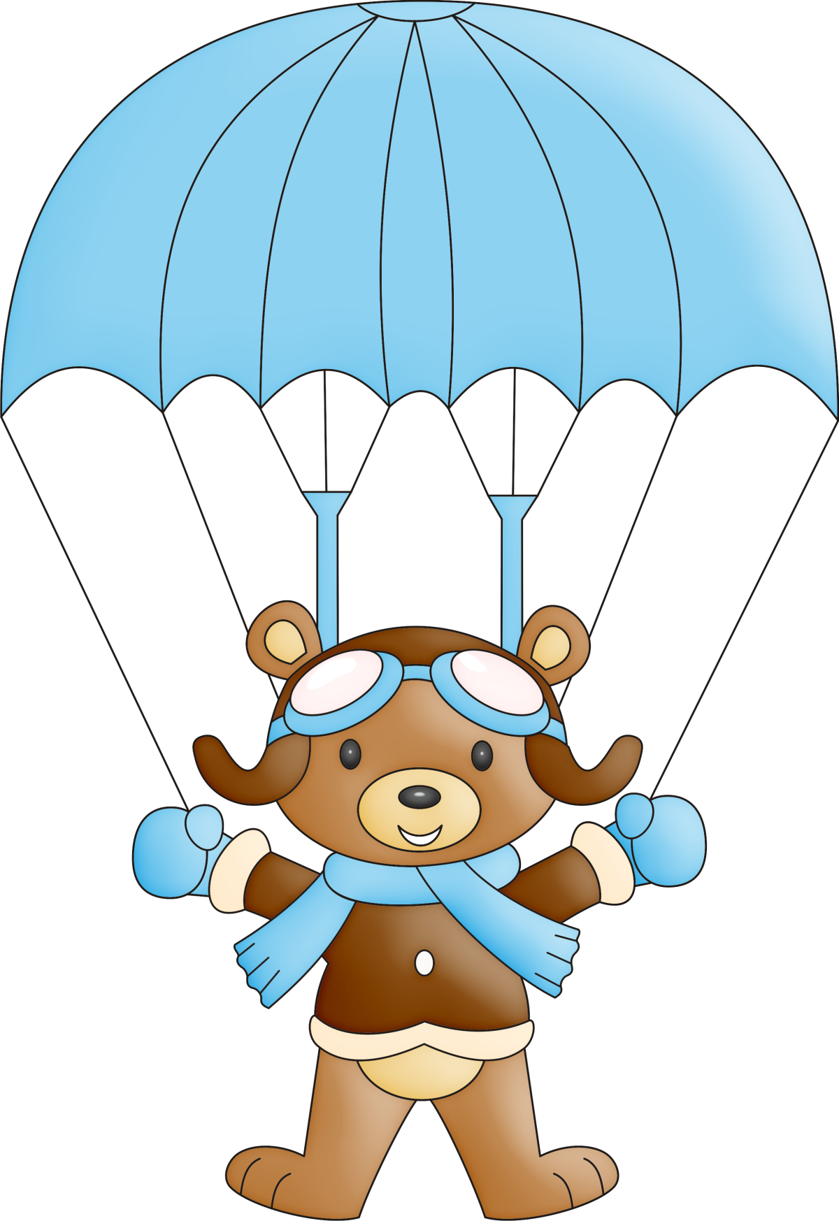 Парашютист мультяшный