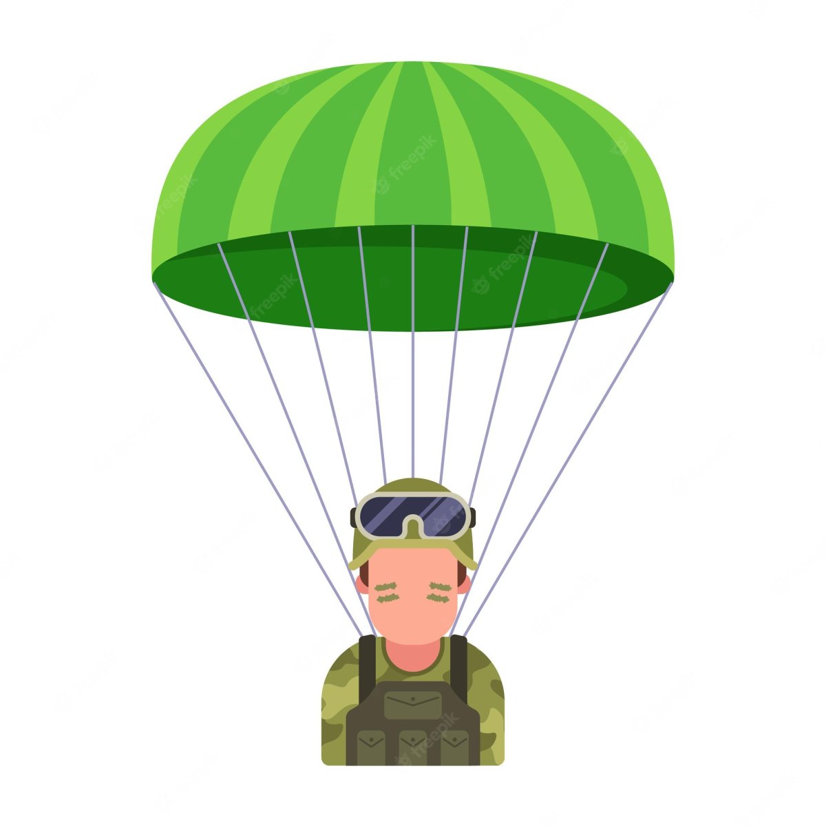 Парашютист военный для детей